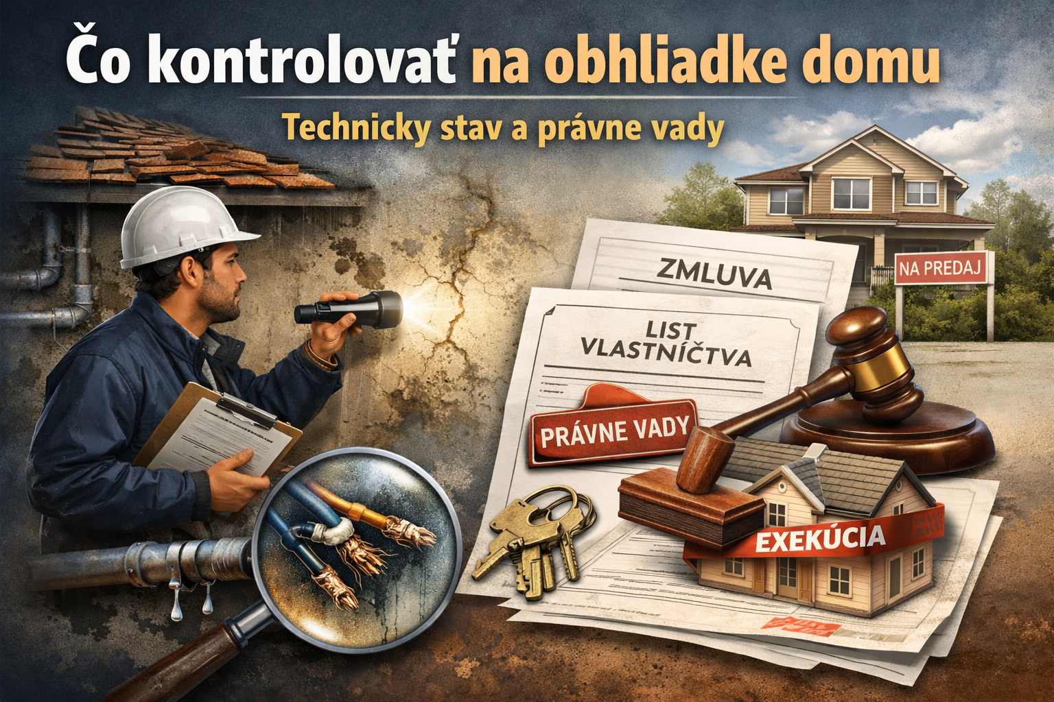 Čo kontrolovať na obhliadke domu: Na čo si dať pozor pred kúpou