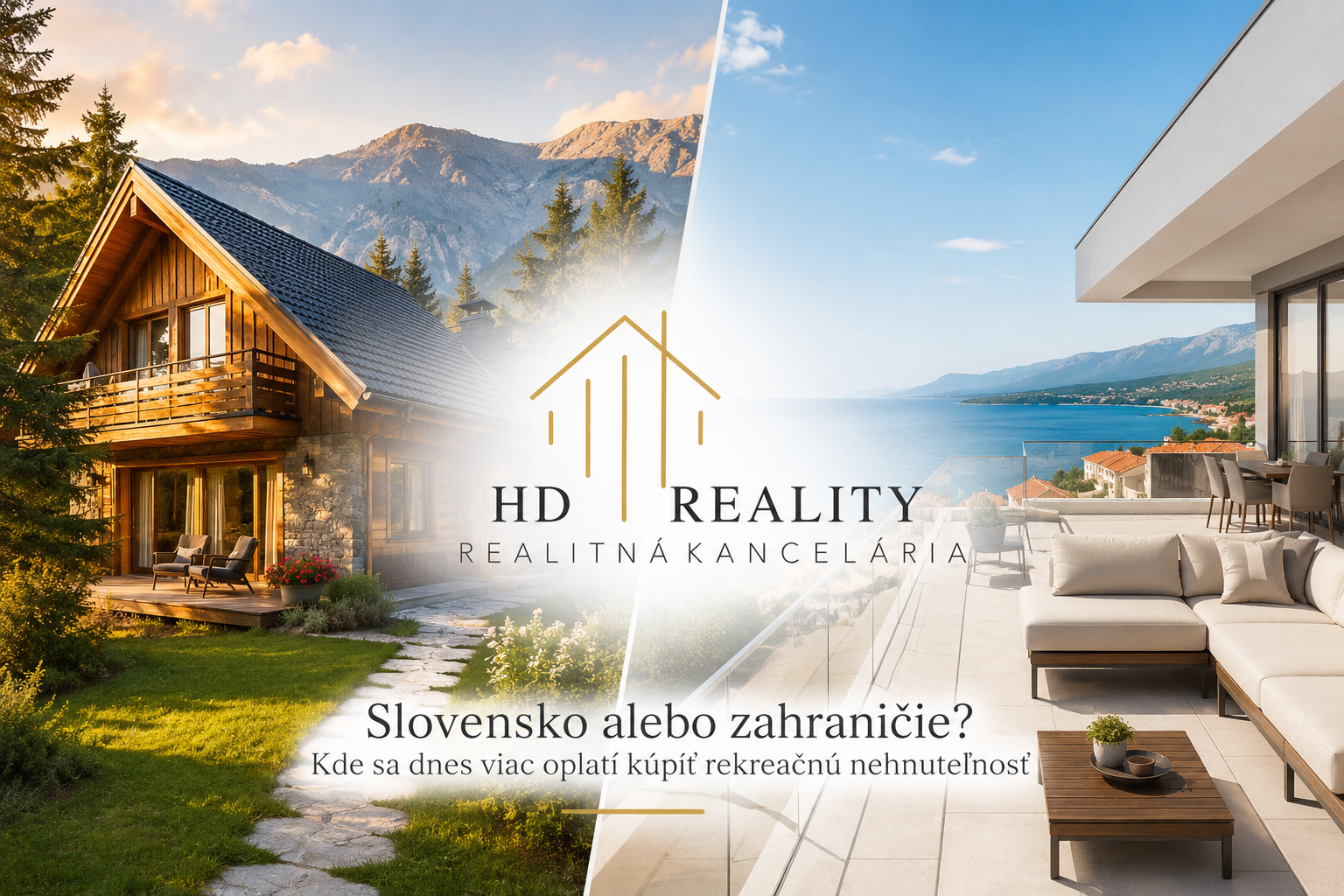 Slovensko alebo zahraničie? Kde sa dnes viac oplatí kúpiť rekreačnú nehnuteľnosť? Slovensko alebo zahraničie? Kde sa dnes viac oplatí kúpiť rekreačnú nehnuteľnosť?