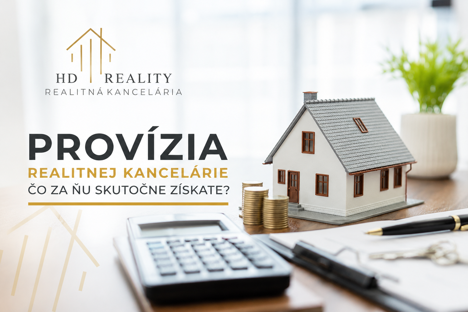 Provízia realitnej kancelárie: Koľko stojí a čo za ňu skutočne získate?