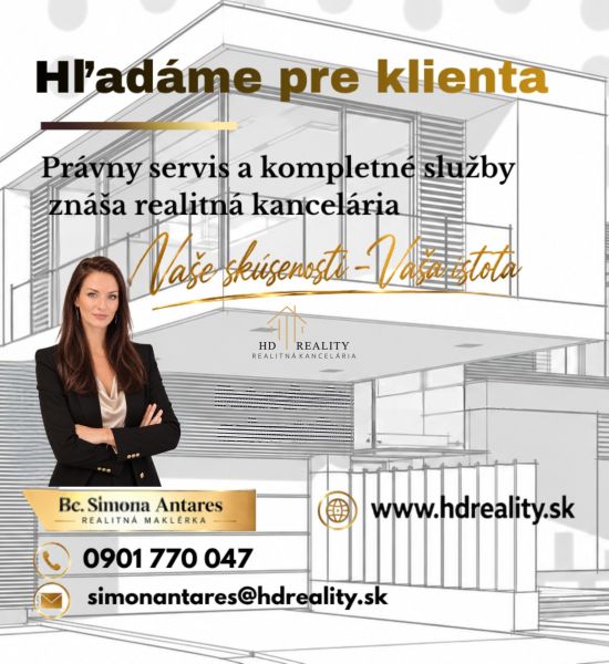 HD REALITY, kúpa, jednoizbový byt  v pôvodnom stave vo Zvolene 