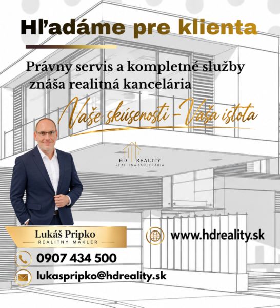 Hľadáme pre klienta rodinný dom v obci Demänová